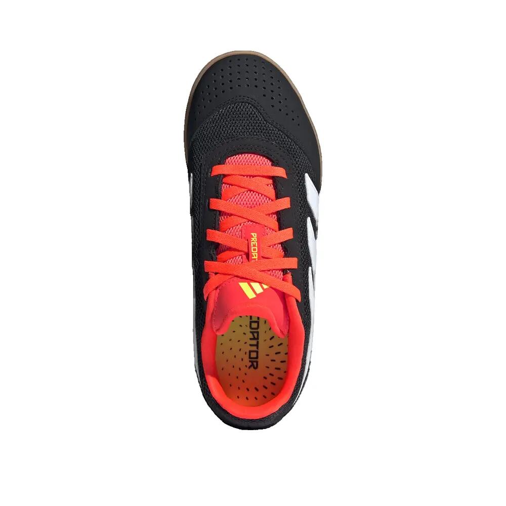 Botas de futebol adidas Predator Club em sala Preto/Vermelho 2/5