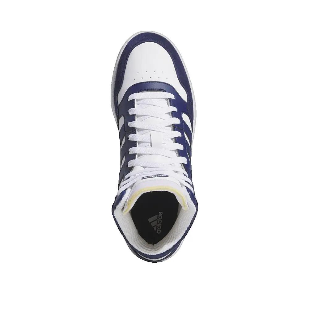 Chaussures Hommes Adidas Indoor Hoops 3.0 Classic Vintage Blanc 2/3