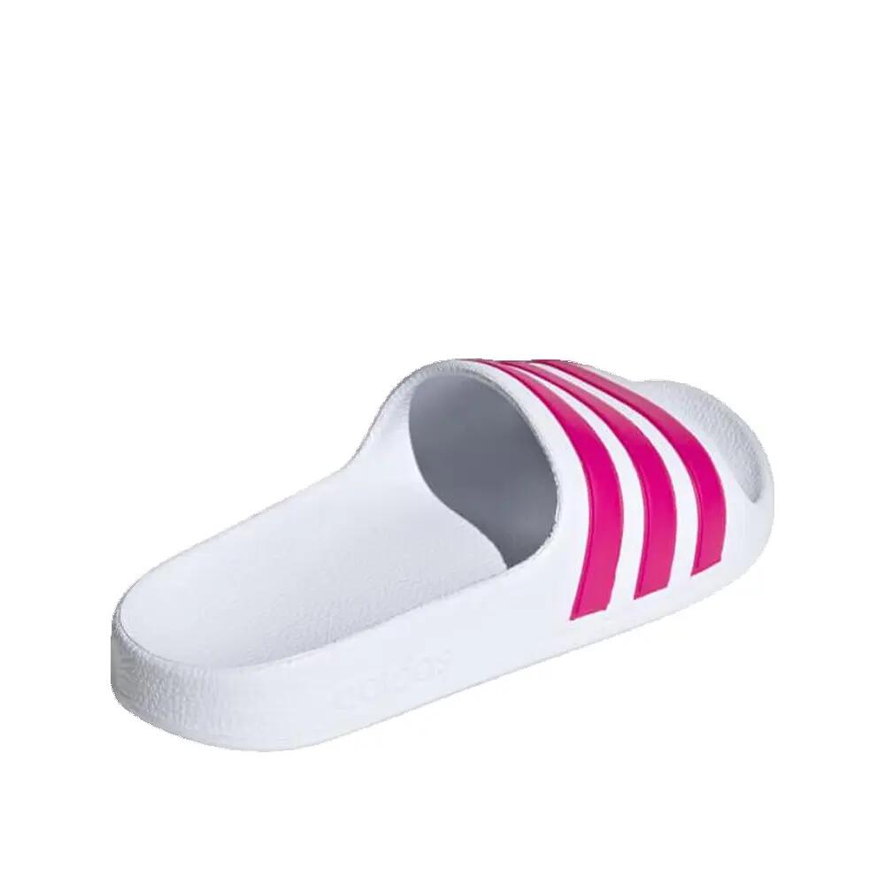 Tongs adidas adilette aqua Blanc/Rose 3/5