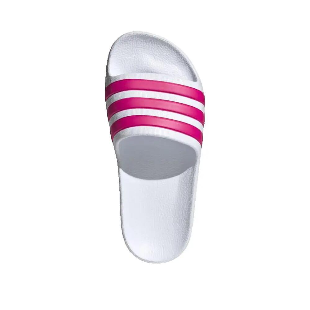 Tongs adidas adilette aqua Blanc/Rose 2/5
