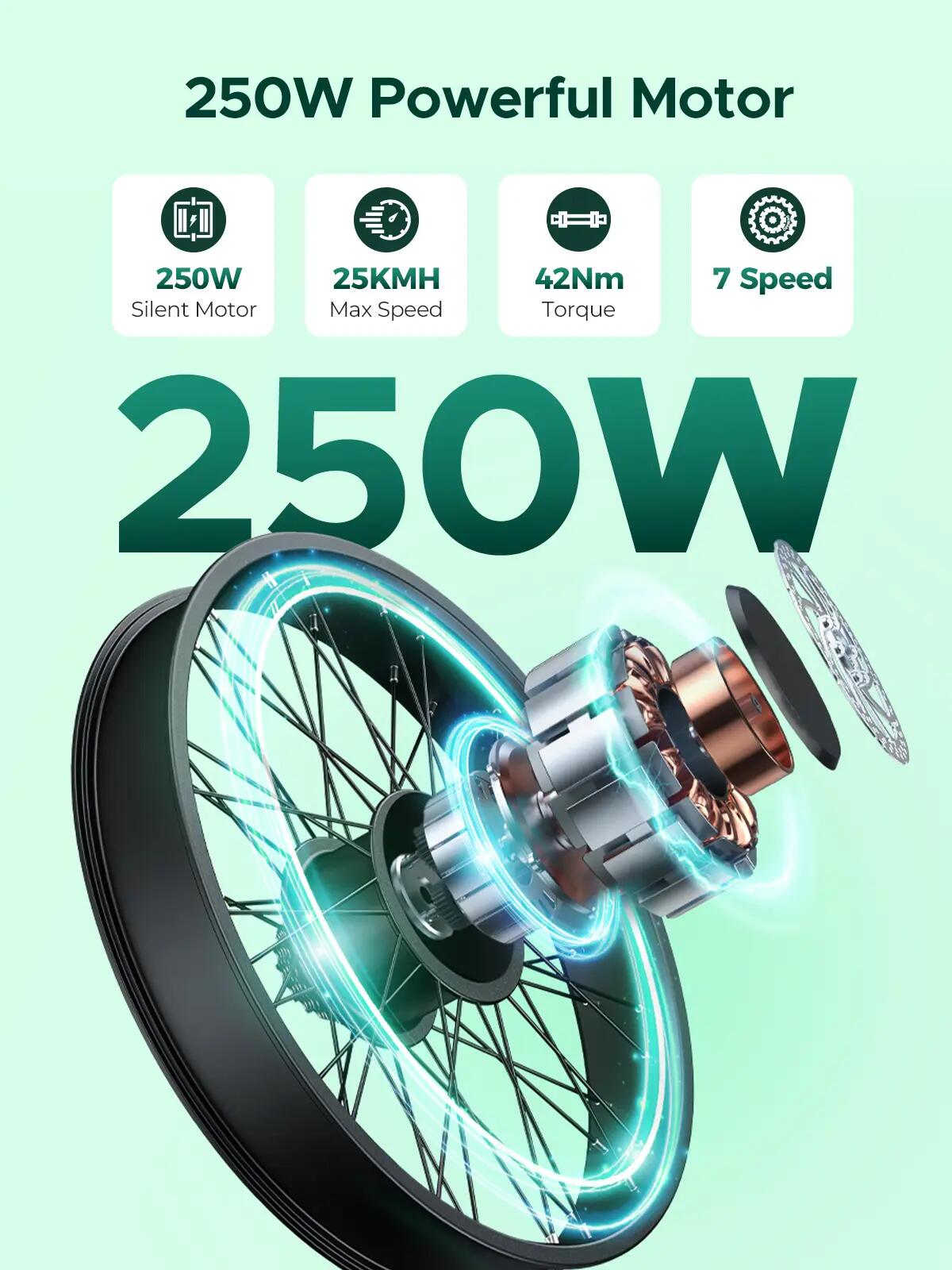 Elektryczny rower miejski HillMiles MileCity 1 250W 468Wh 26-calowy 2/11