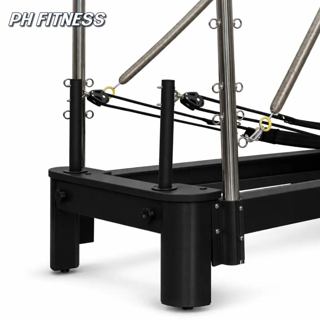 Reformer Pilates alluminio con mezza torre trapezio 5/9