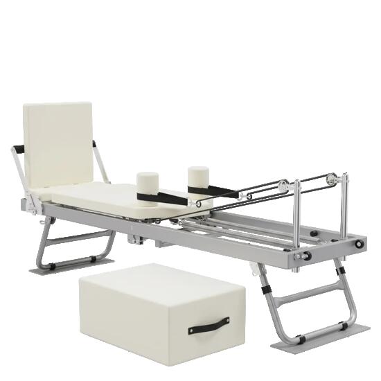 Machine Nordcore Reformer Pilates pliable, blanche