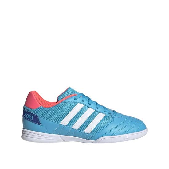 Chaussures de futsal adidas Super Sala Cyan/Rose/Bleu royal
