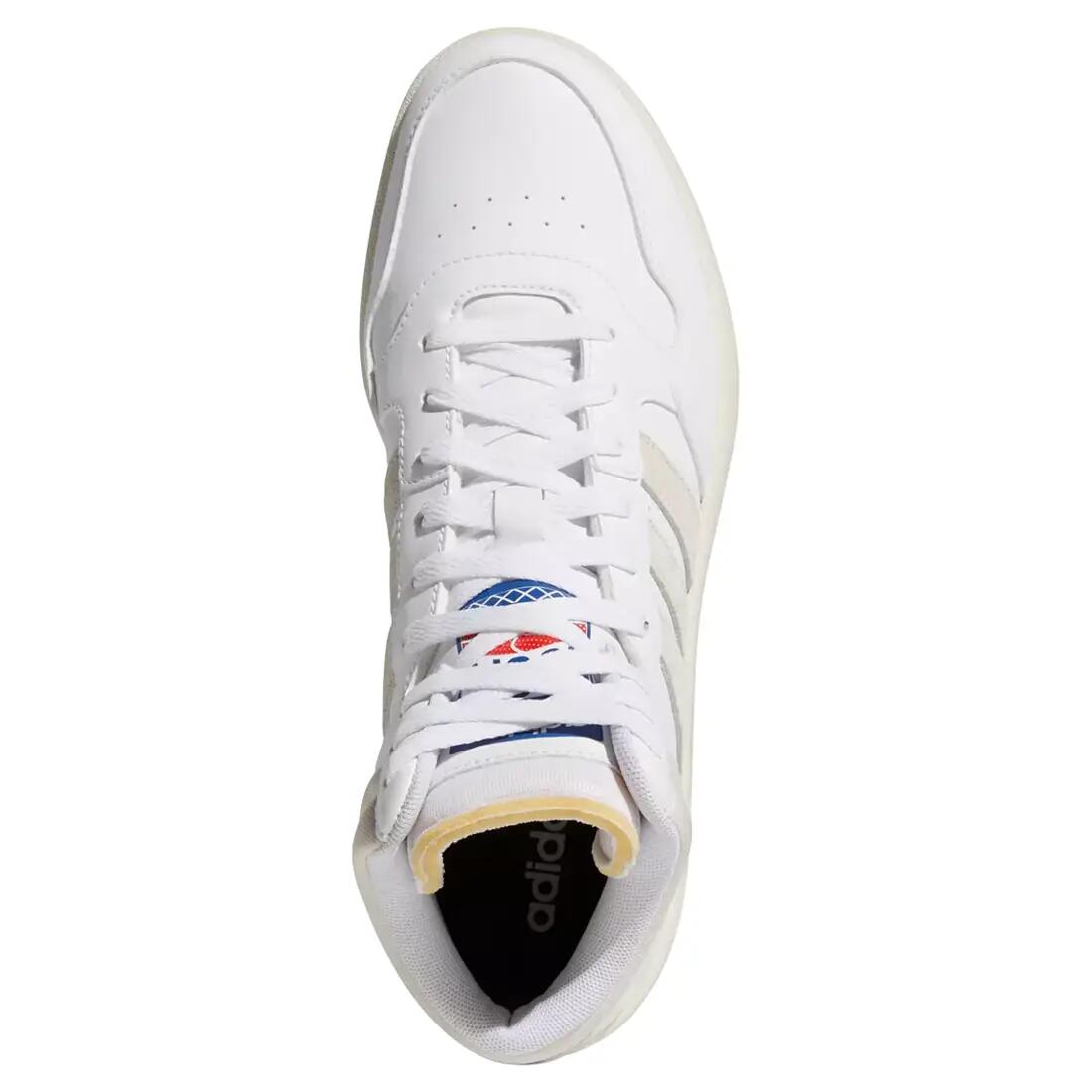 Chaussures adidas Hoops 3.0 Mid Blanc/Bleu 4/4
