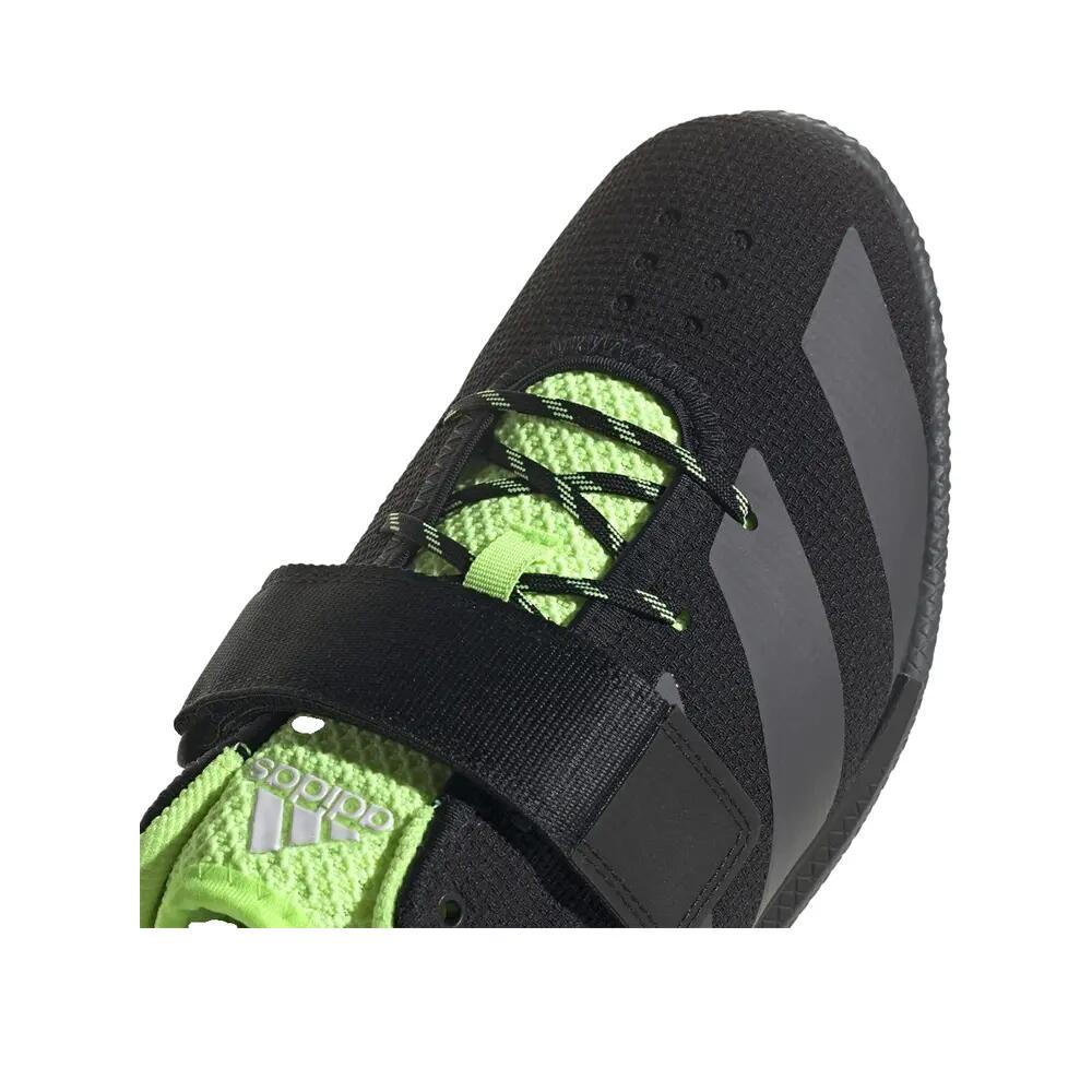 Scarpe da sollevamento pesi adidas adipower ii Nero/Verde 5/8