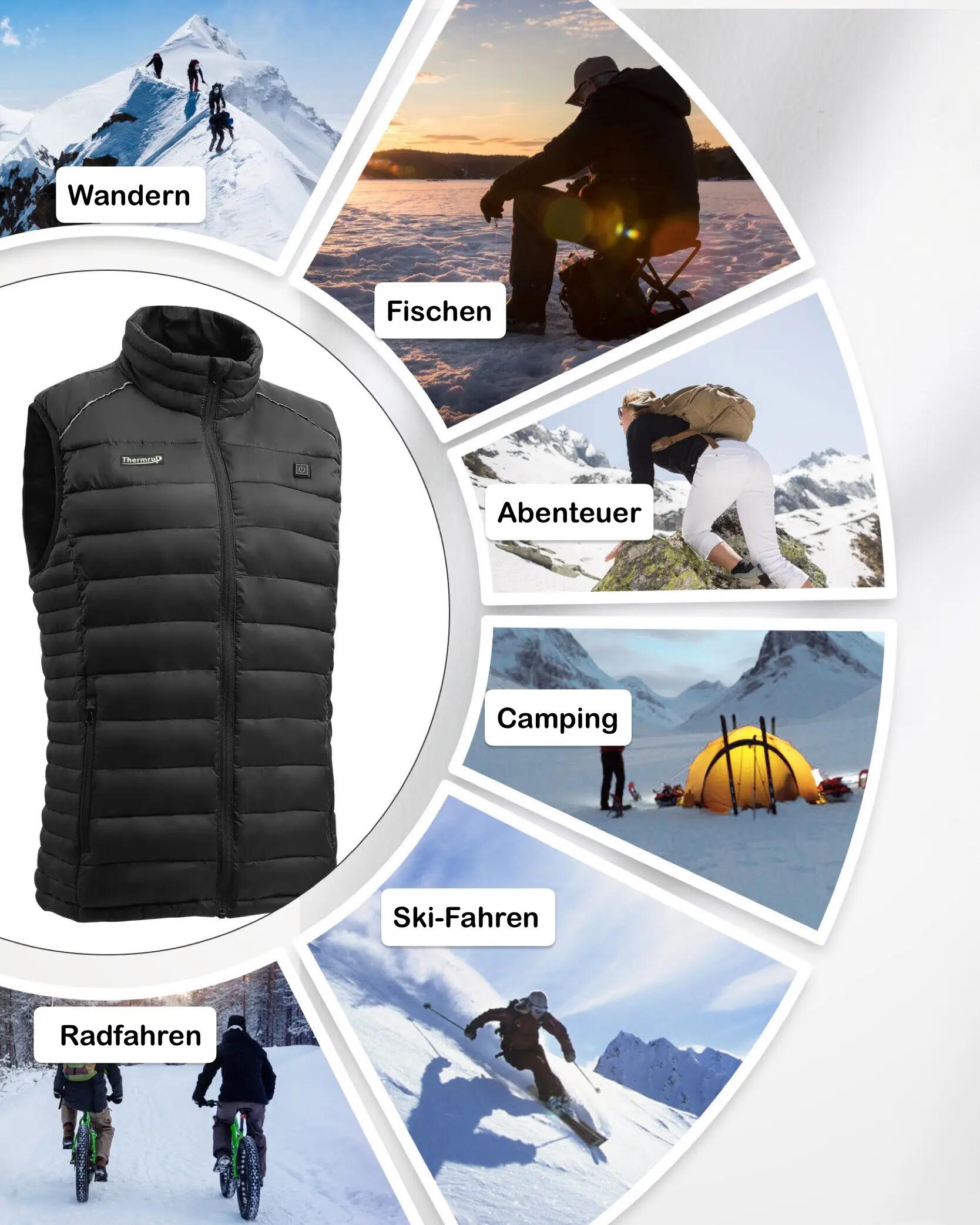 Gilet Chauffant à Infrarouge Lointain pour Sport, Outdoor, Hiver & Chaleur 4/5