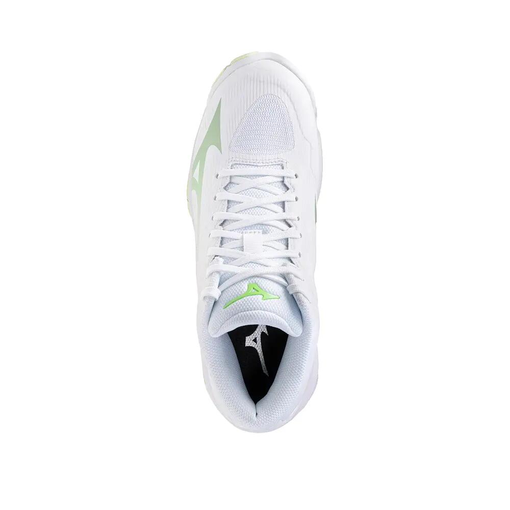 Chaussures Mizuno Wave Lightning Pro Mid Femme Blanc/Vert clair 6/6