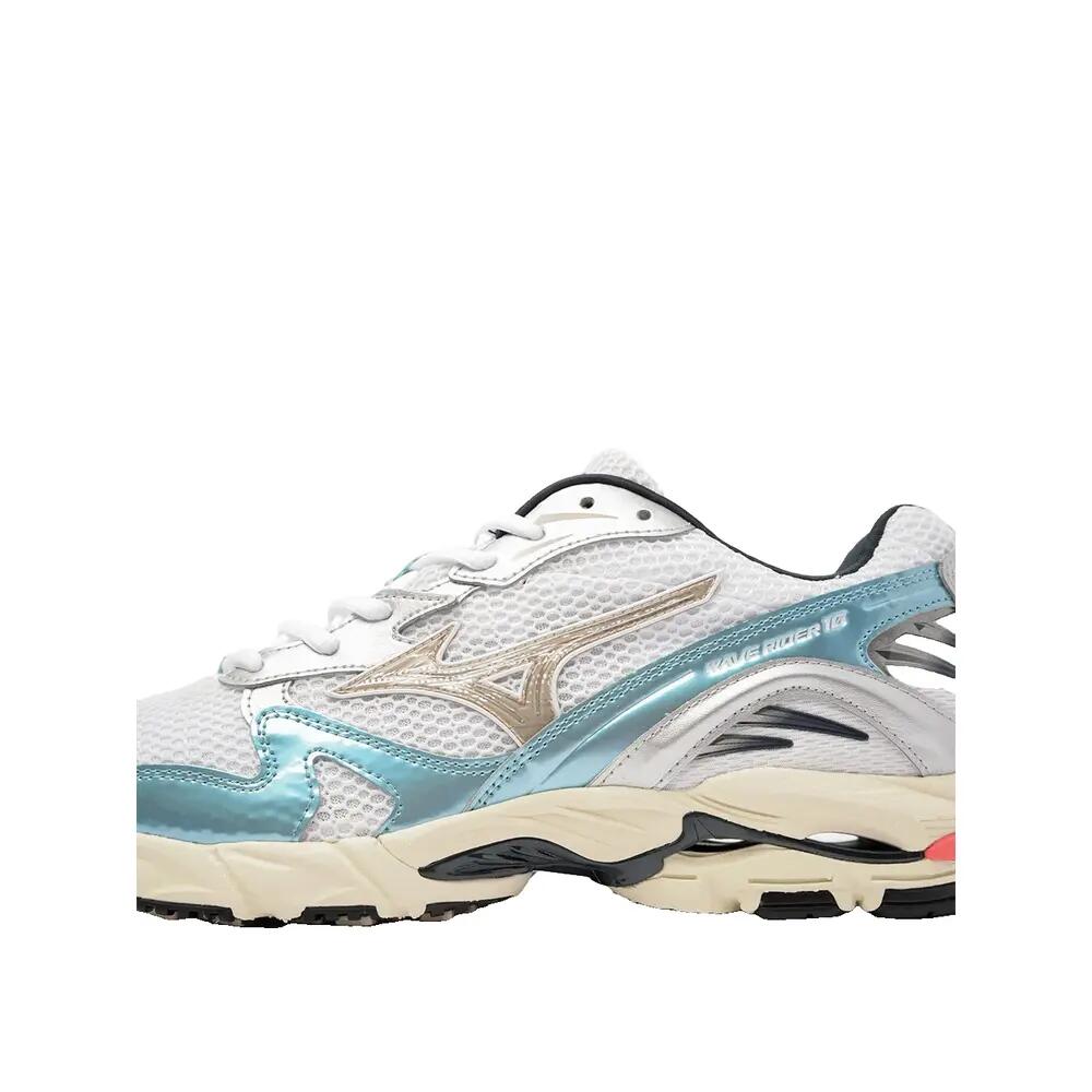 Chaussures Mizuno Wave Rider 10 Blanc/Vintage Khaki/Reef Waters 8/9