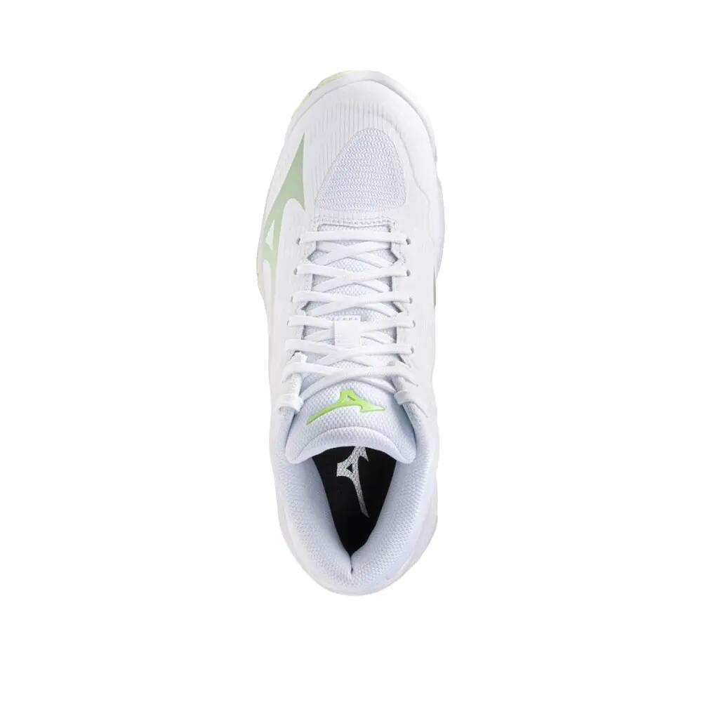 Chaussures Mizuno Wave Lightning Pro Mid Femme Blanc/Vert clair 3/6