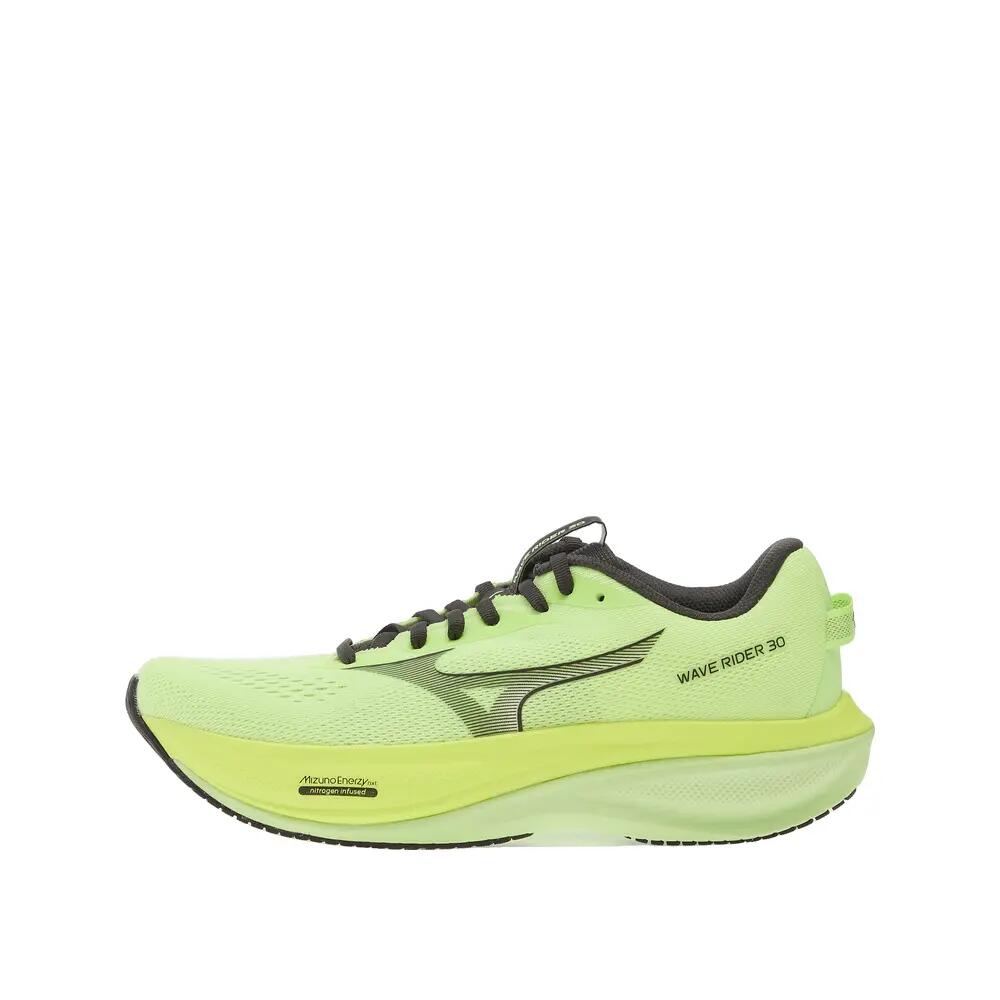 Mizuno Wave Rider 30 Laufschuhe Lime Pulp/Schwarz/Außenseite/Weiß 6/6