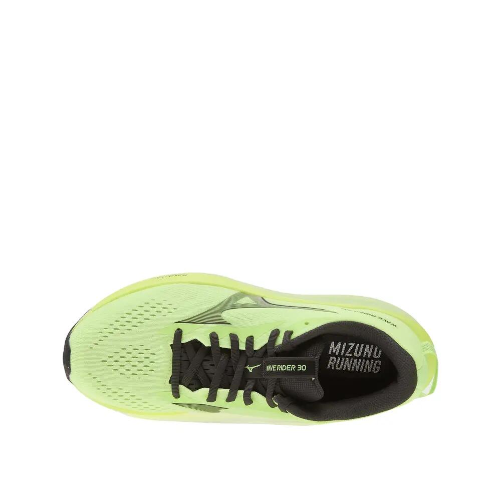 Mizuno Wave Rider 30 Laufschuhe Lime Pulp/Schwarz/Außenseite/Weiß 3/6