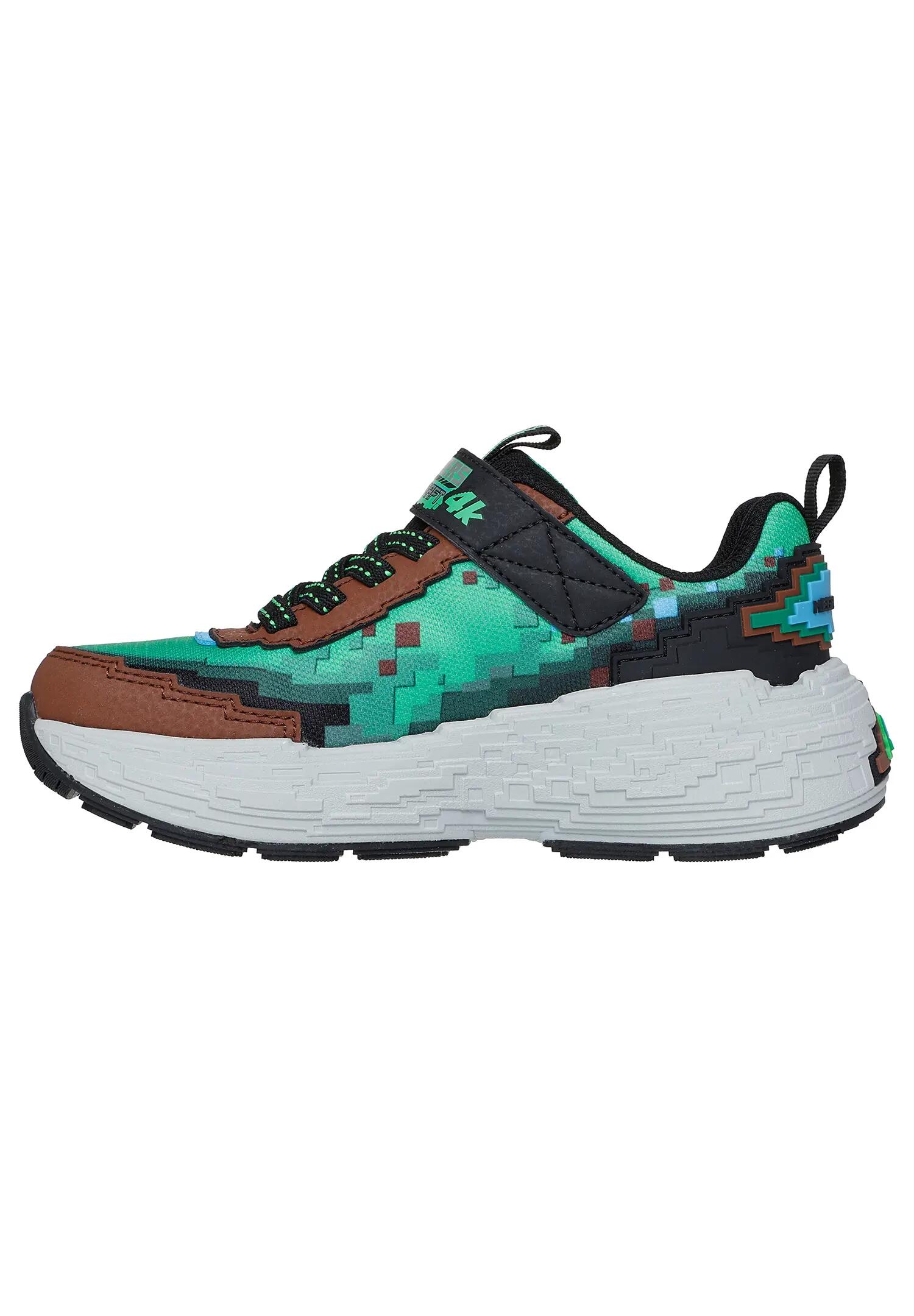Skechers Kinder Mega Craft 4K Sneaker Pixel Look Braun Multi 5/7