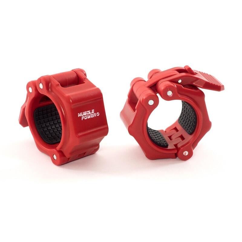 Muscle Power Quick Lock Collars - Rood