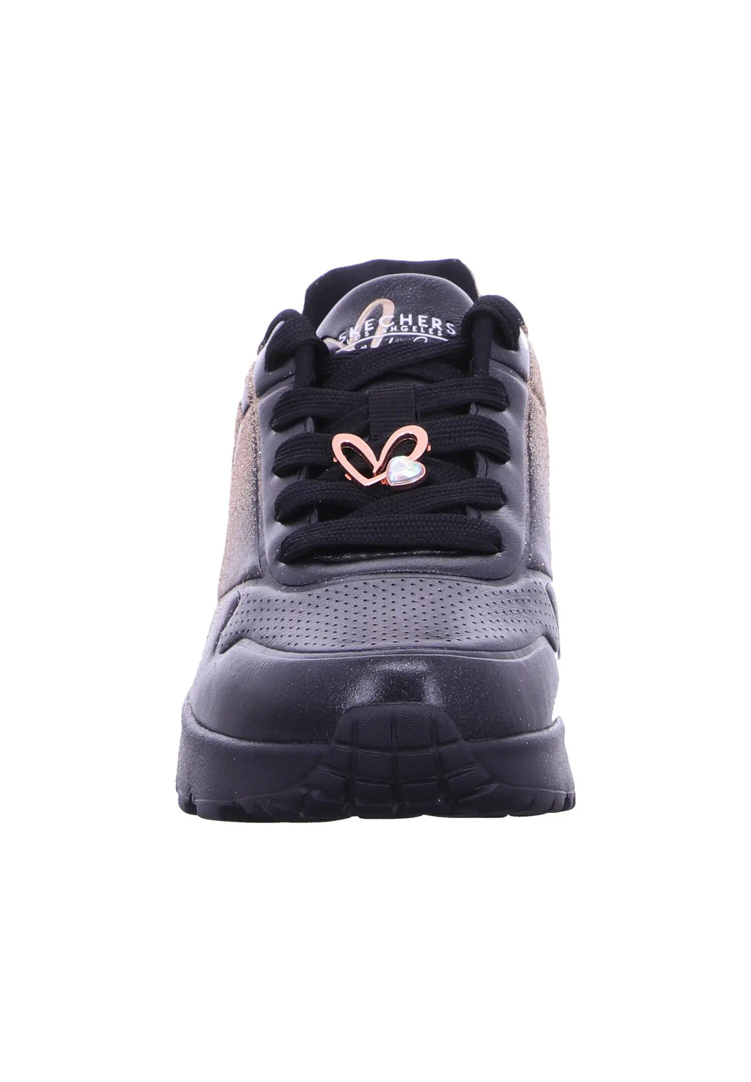 Skechers Uno Lite Heartdust Forever Sneaker Schnürschuhe Schwarz 5/7