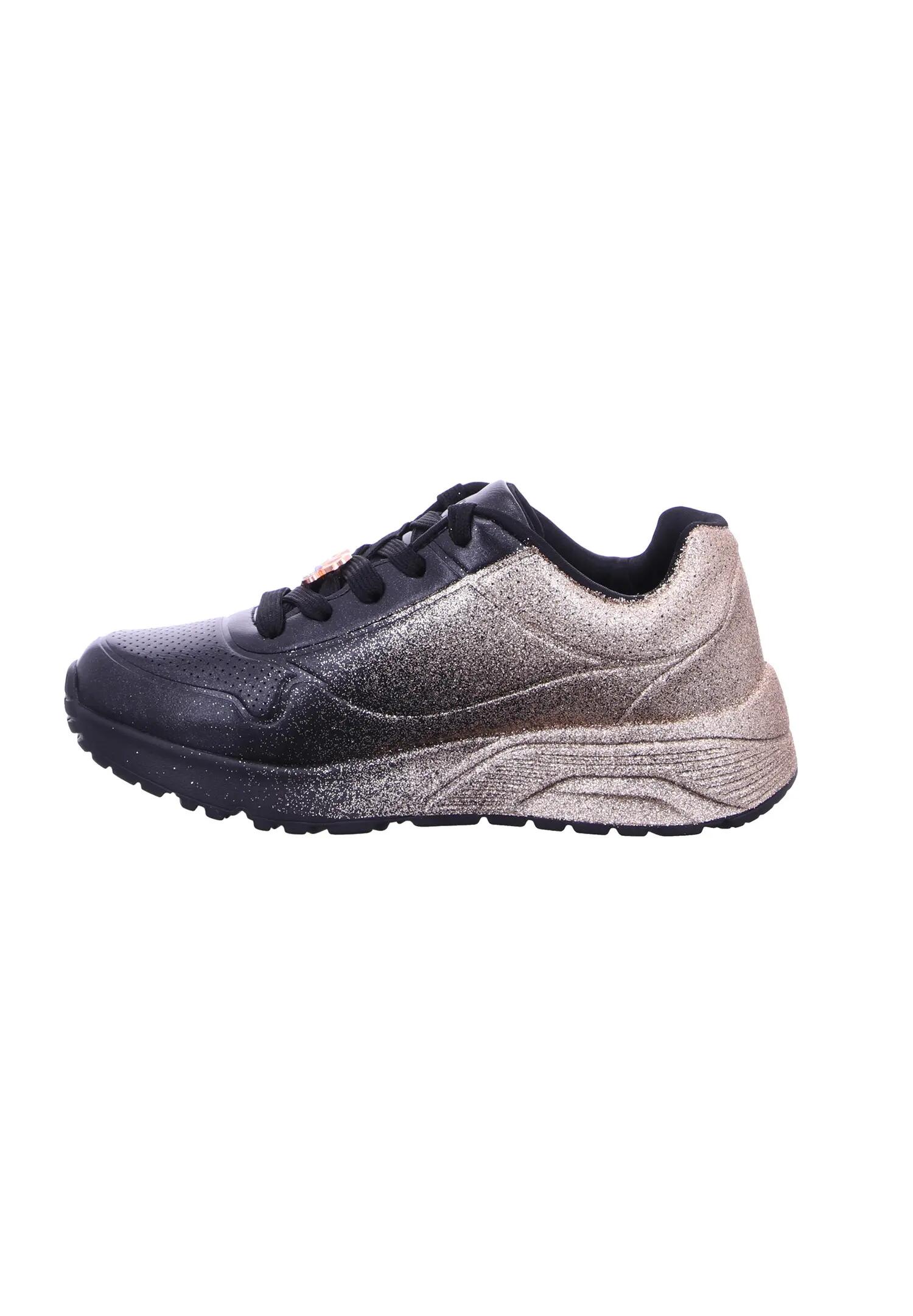 Skechers Uno Lite Heartdust Forever Sneaker Schnürschuhe Schwarz 4/7