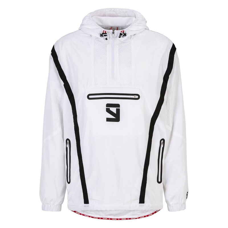 Signature Vent Half-Zip Windbreaker Jacket - White