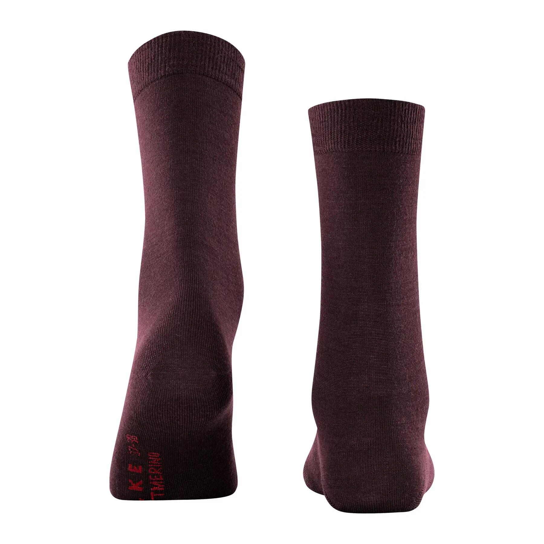 Softmerino damessokken – Bordeaux – 37-38 2/6