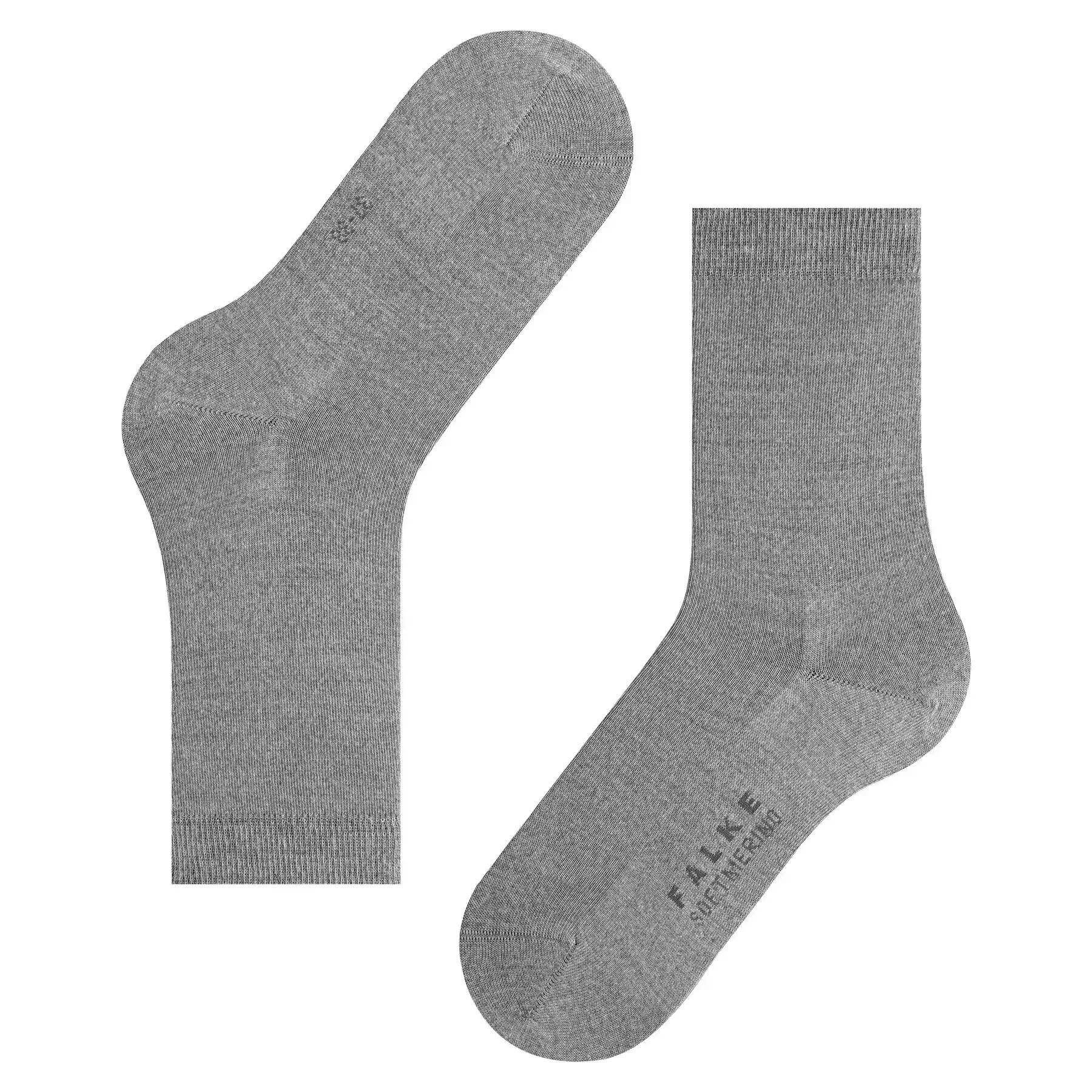 Softmerino damessokken – Light grey melange – 41-42 5/6