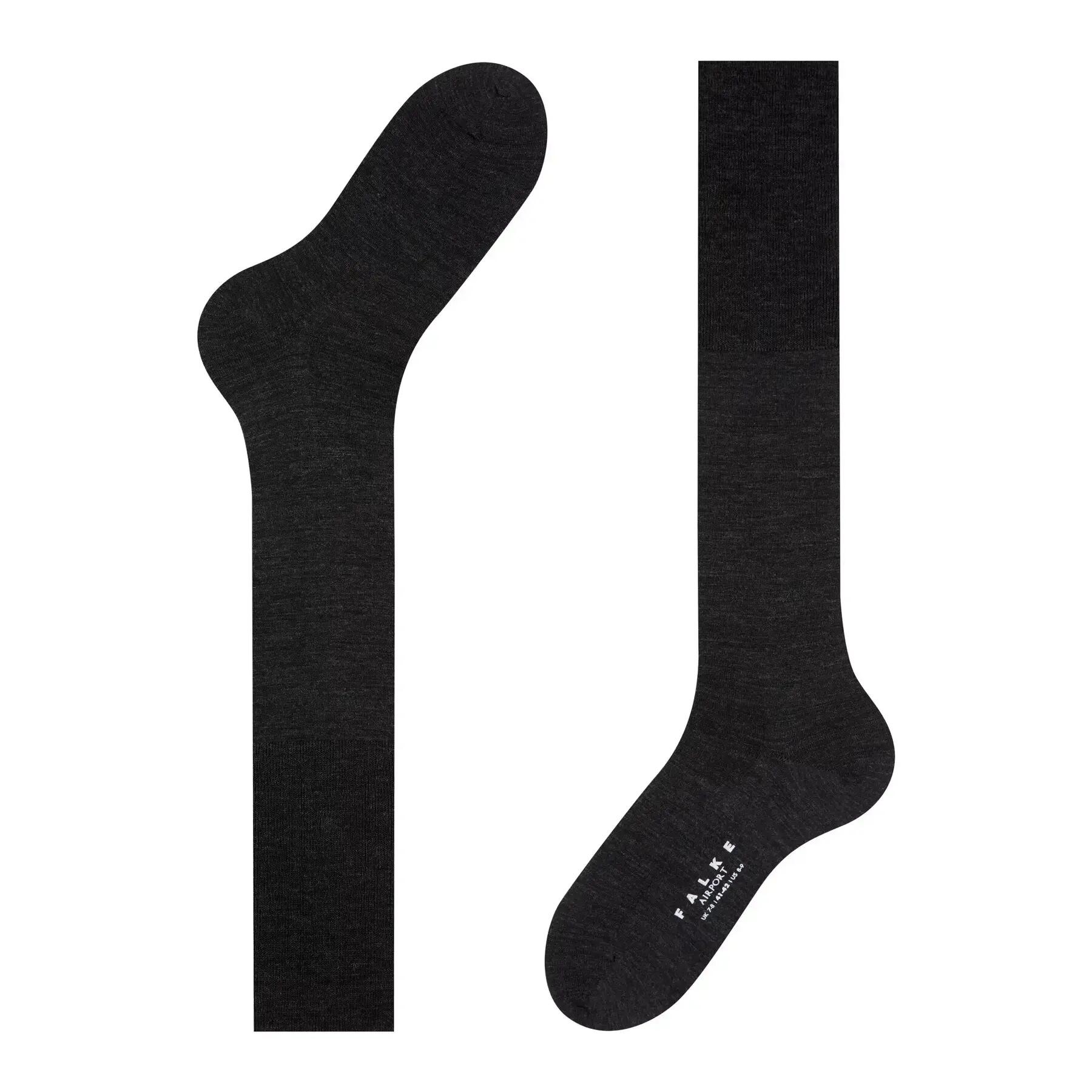 Airport heren kniekousen – Anthracite melee – 49-50 5/10