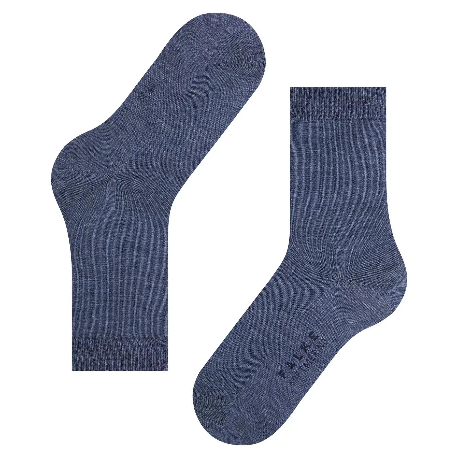 Softmerino damessokken – Dark Blue Melange – 35-36 5/6