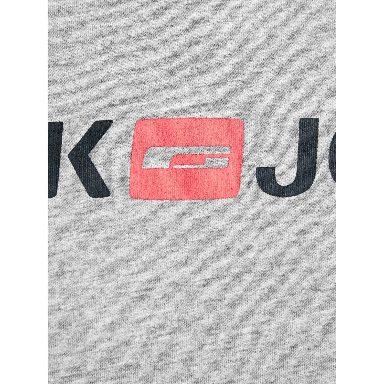Koszulka z krótkim rękawem Męska Jack & Jones 12137126 Szary 7/7