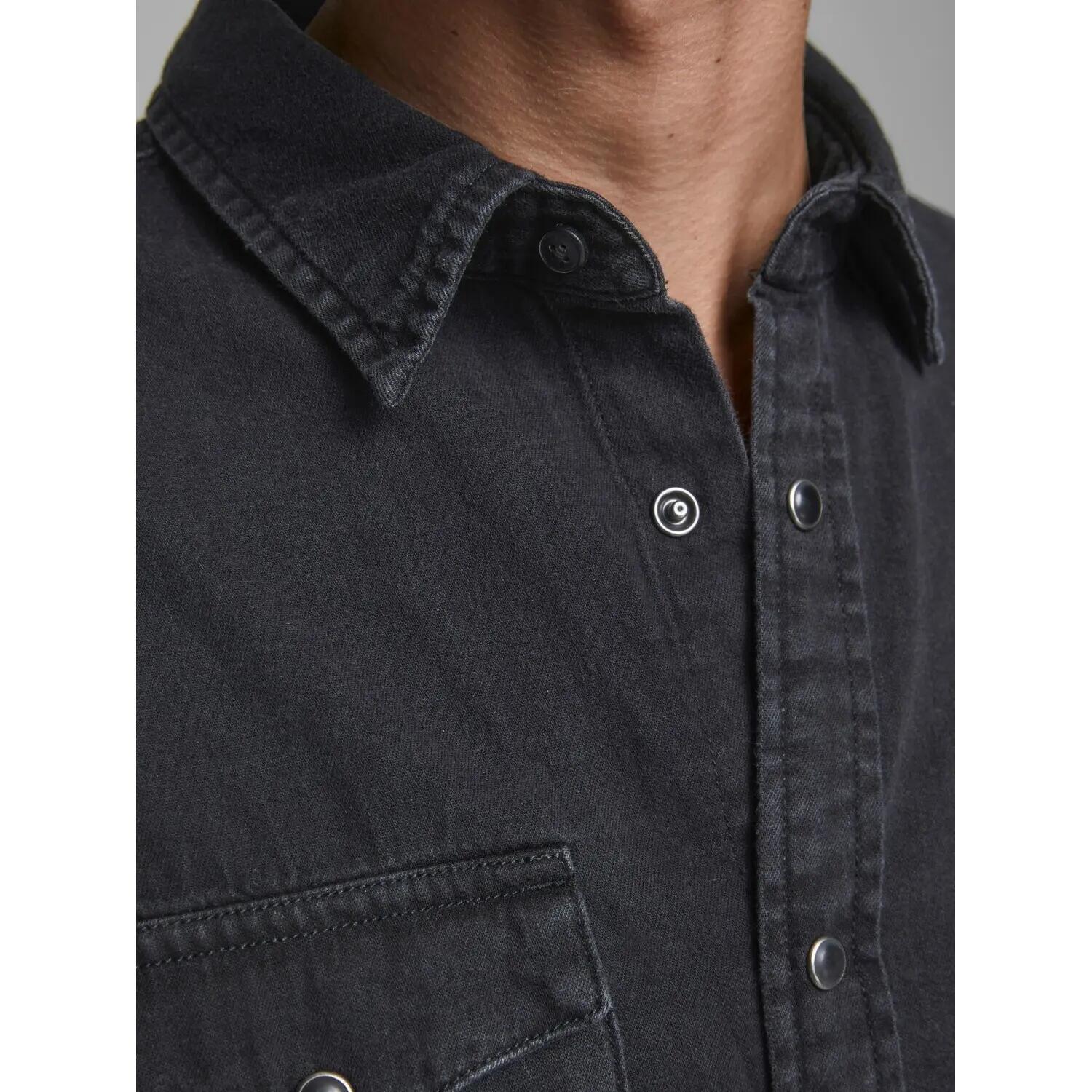 Overhemd Jack & Jones Heridan zwarte denim 7/7