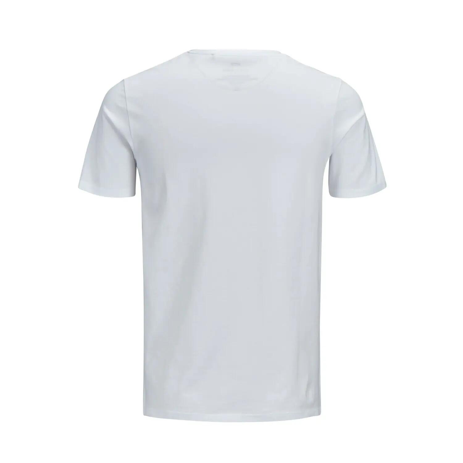 Koszulka z krótkim rękawem Męska Jack & Jones  12137126  Biały 5/7