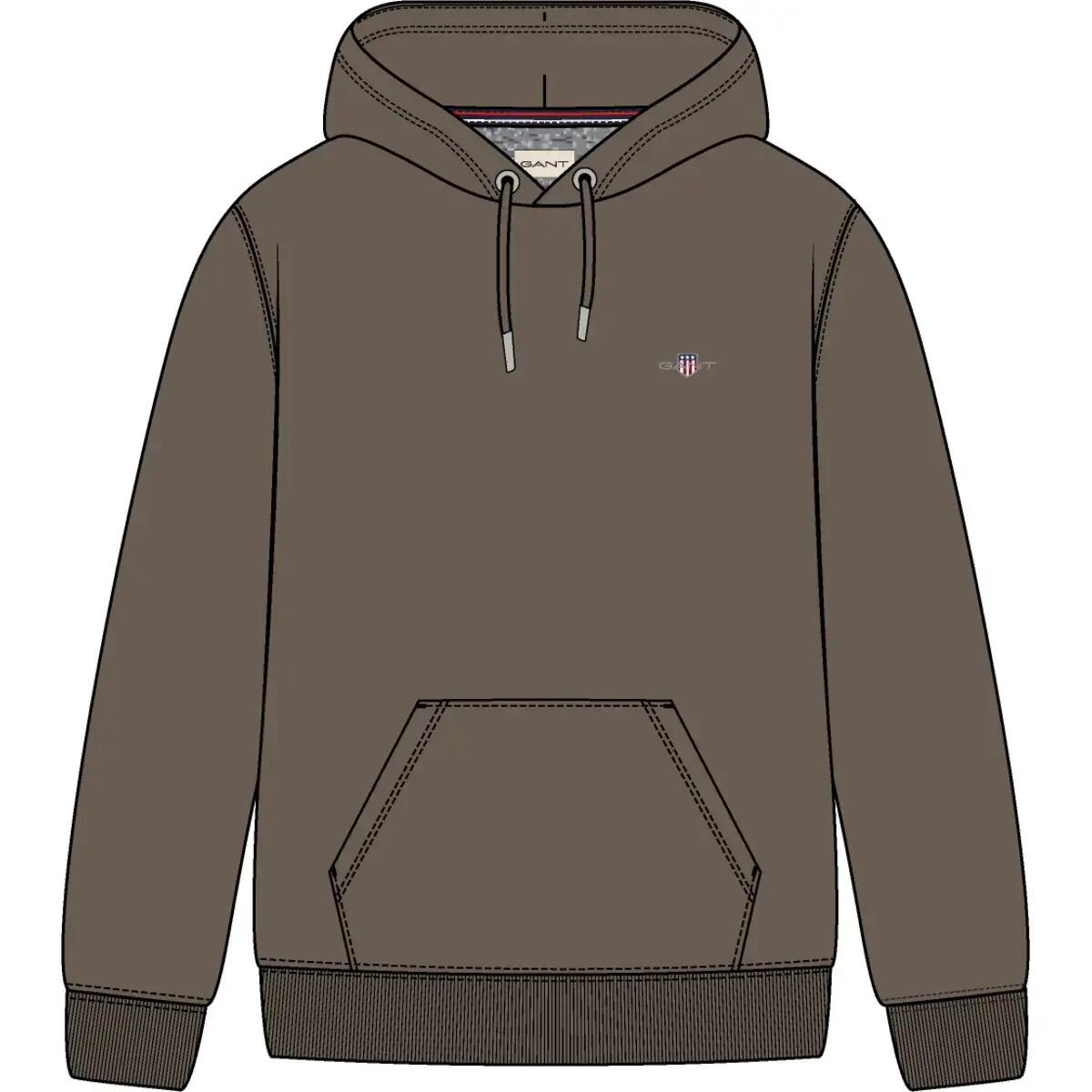 Kapuzensweatshirt Gant Regular Shield 7/7
