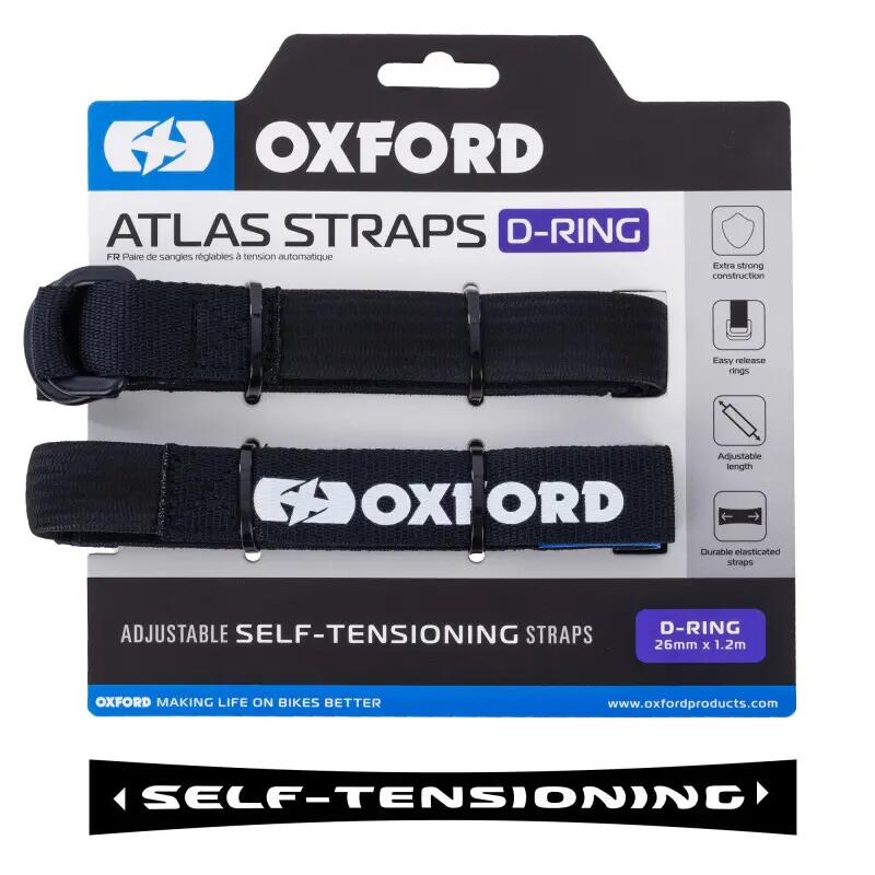 Motorcycle straps Oxford Atlas D-Ring (x2)