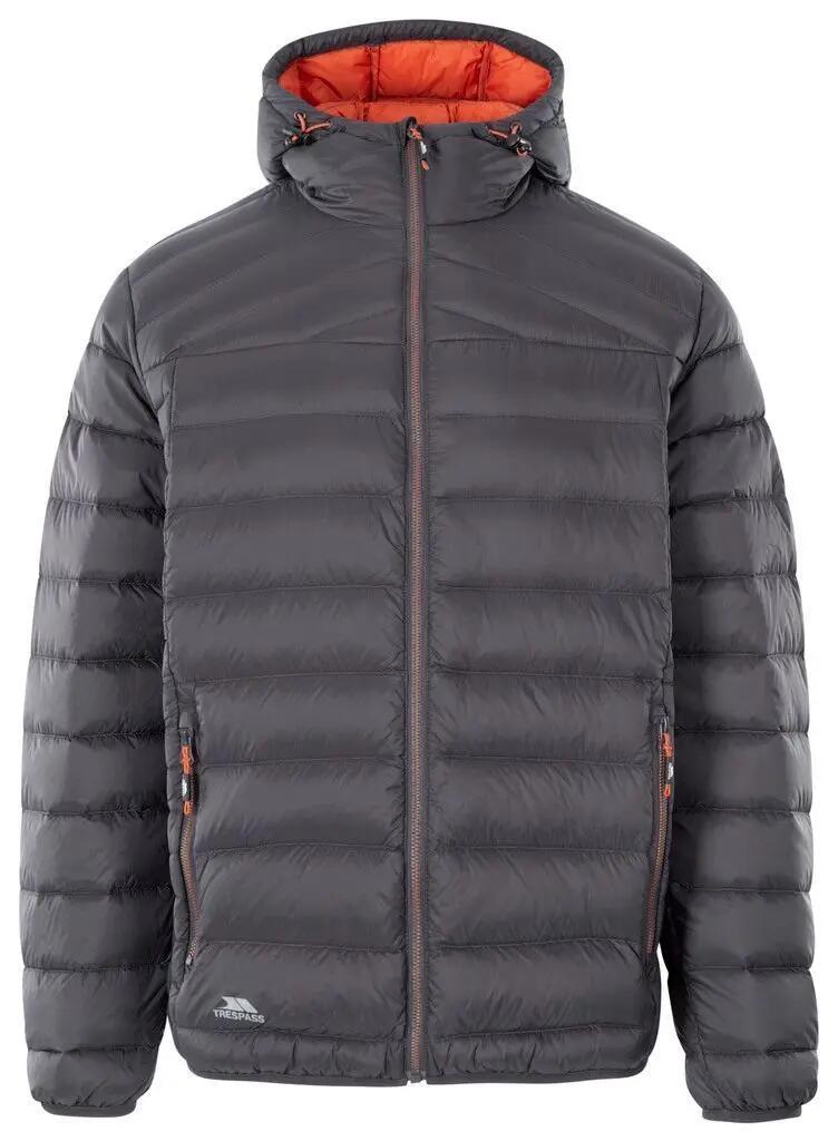 Trespass WHITMAN II Men's Lightweight Down Jacket 90% Down, Hood 1/7