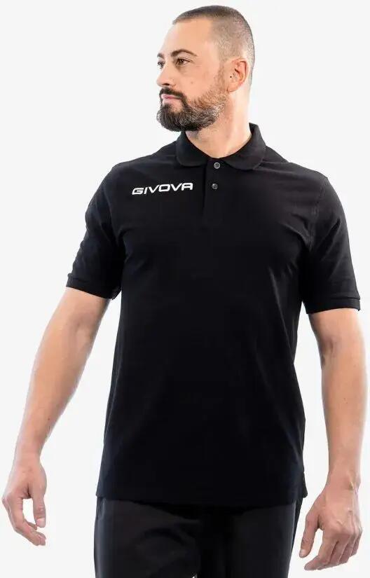 Poloshirt Givova Polo Cotone Piquet Sommer Schwarz 5/5