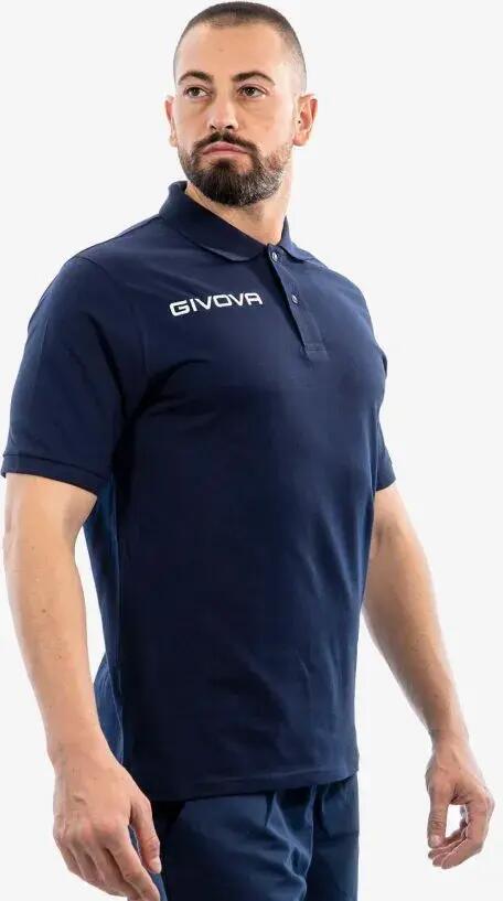 Polo Givova Polo Cotone Piquet Été Bleu 2/2