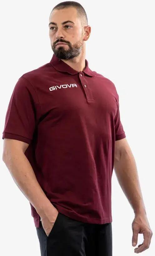 Camisa Polo Givova Polo Cotone Piquet Verão Vermelha 5/5