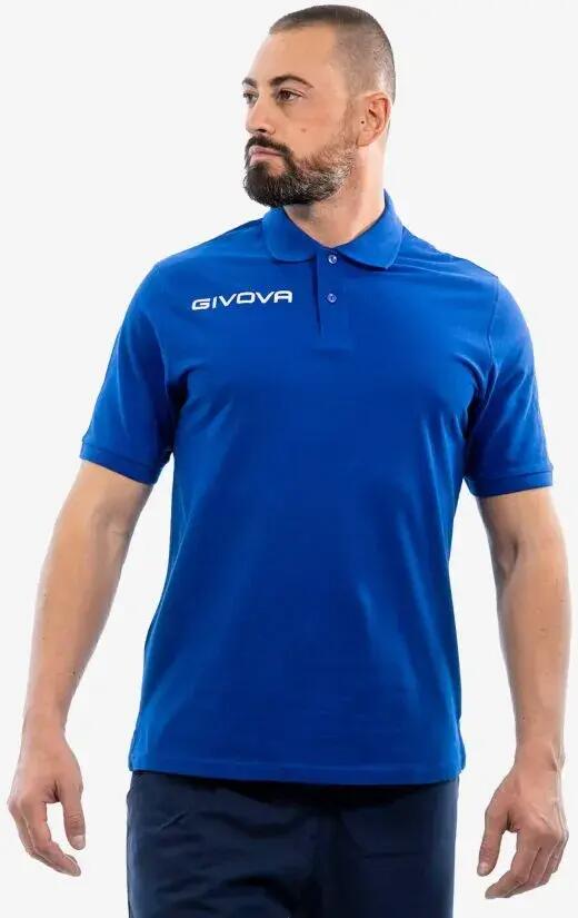 Pólóing Givova Polo Cotone Piquet nyári kék 2/2
