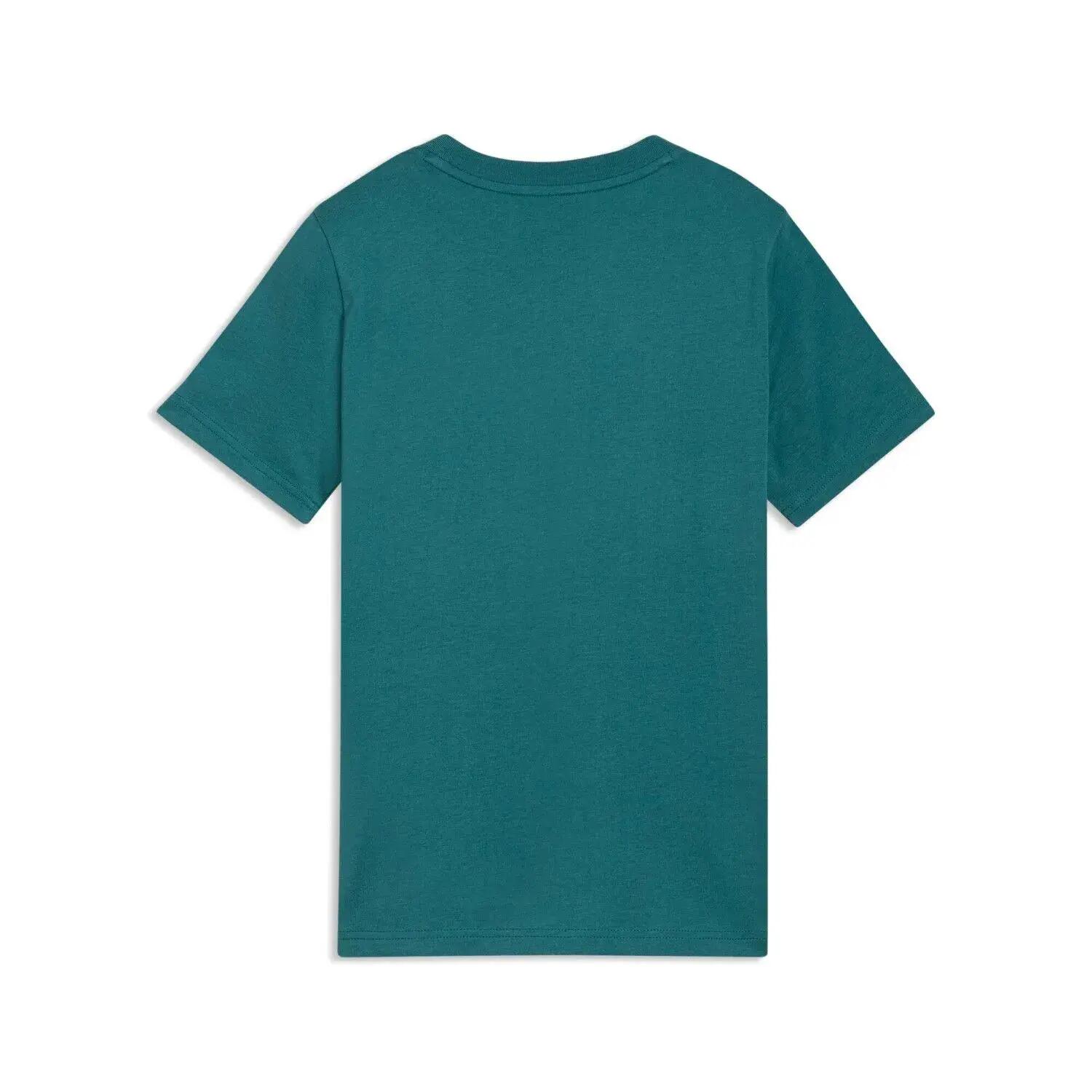 Puma Kinder T-shirt Puma Ess No. 1 Logo Tee Groen 2/2