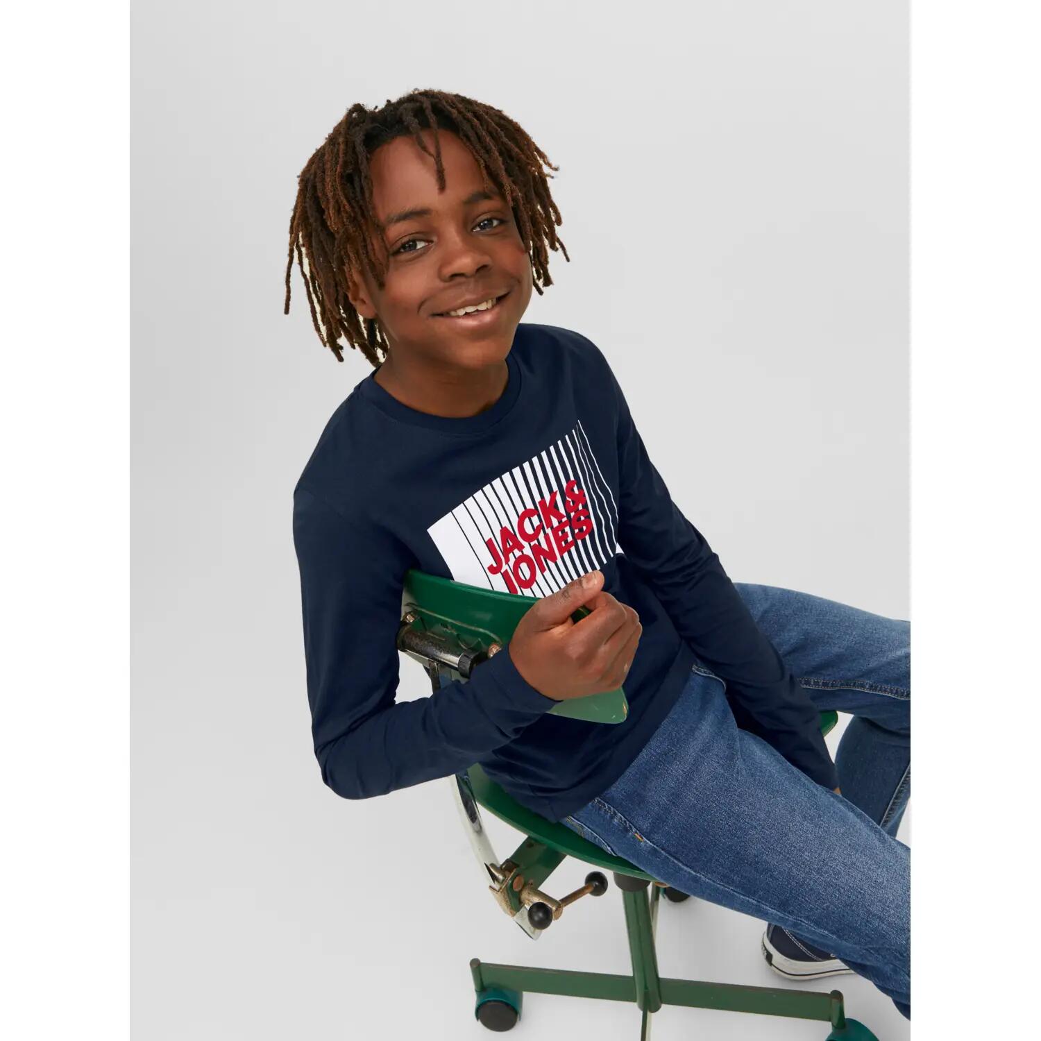 T-shirt manches longues col rond enfant Jack & Jones Corp Logo Play 6/7