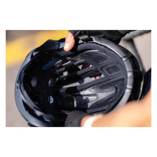 Erwachsene MTB Fahrradhelm Schwarz Deiro 6/8