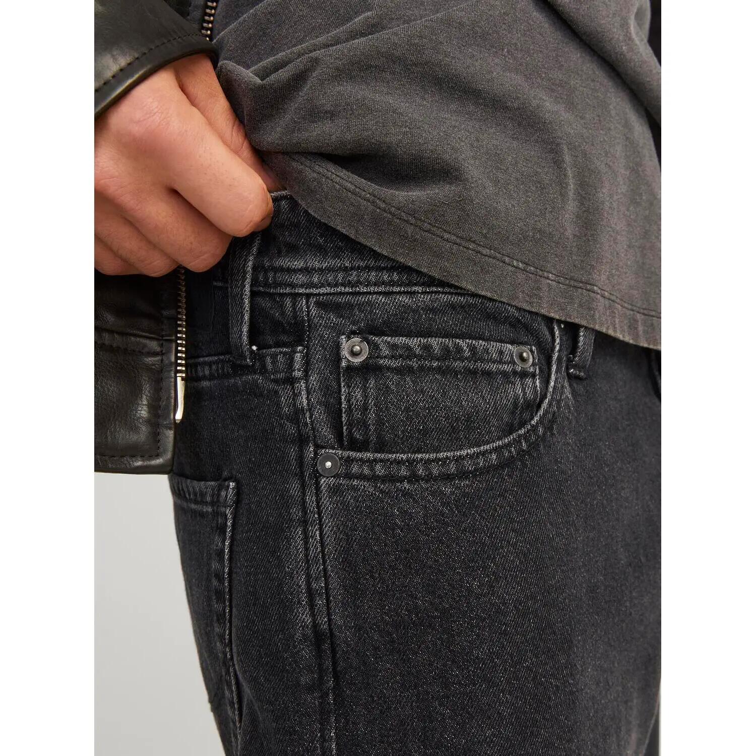 Jeans - Hombre - Loose fit, tiro alto - JJIEDDIE - Negro 7/7
