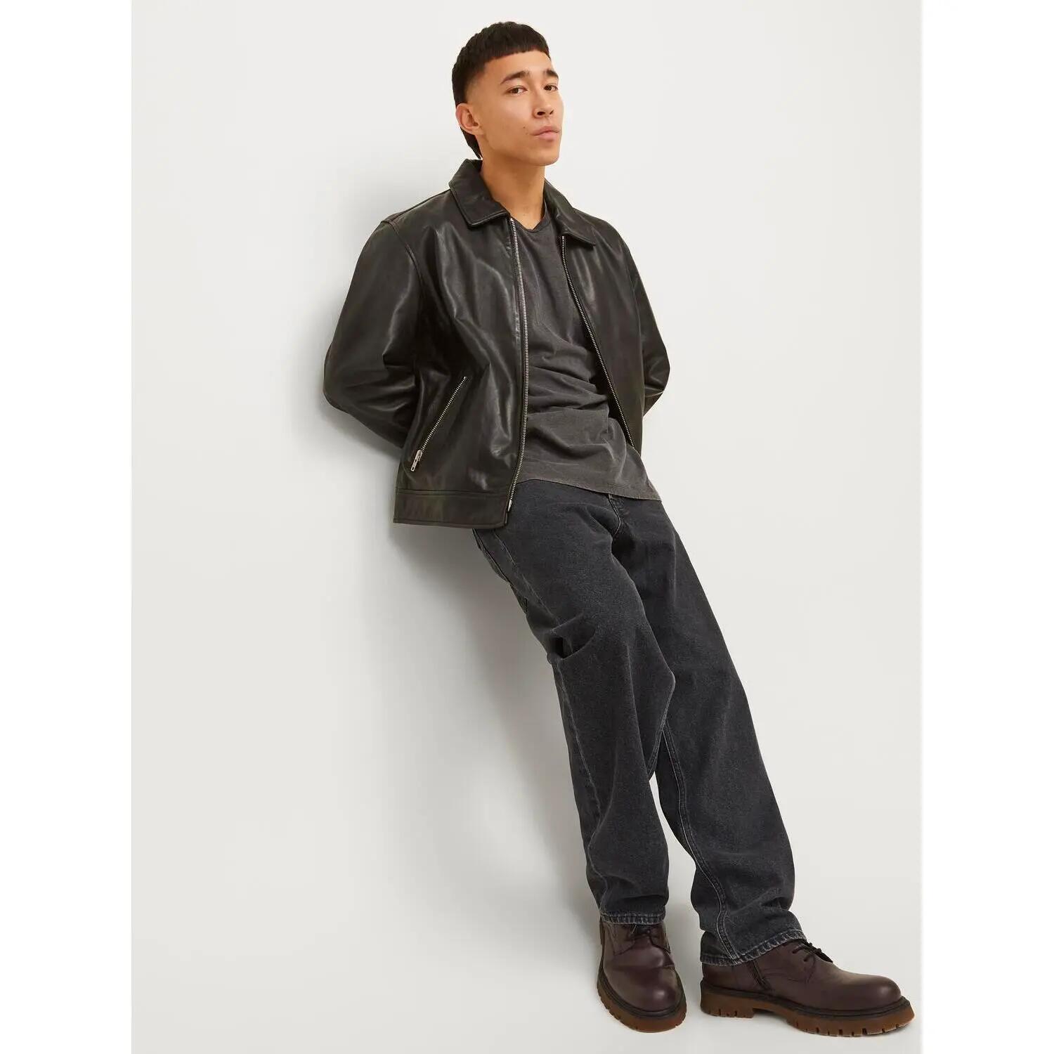 Jeans - Hombre - Loose fit, tiro alto - JJIEDDIE - Negro 4/7