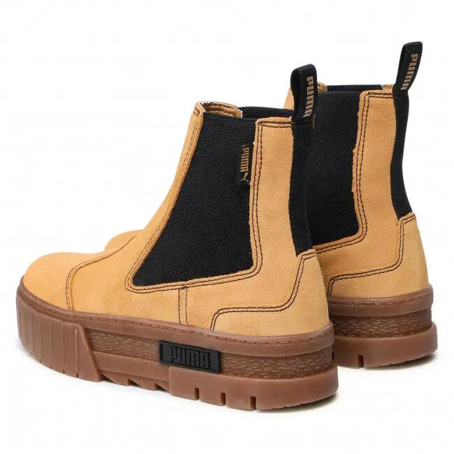 Botas Chelsea de Ante Mayze para Mujer Marrón, Negro 6/10