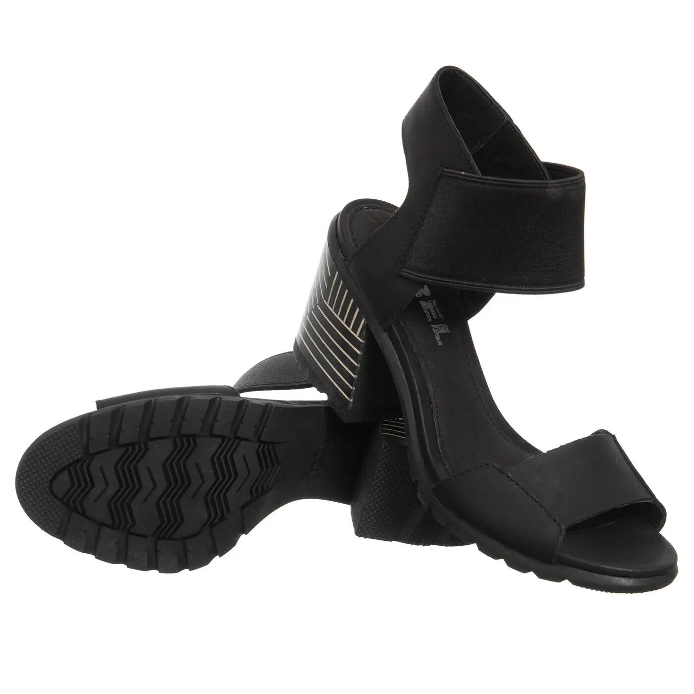 Sorel Sandales Nadia Cuir Naturel Noir 2/2