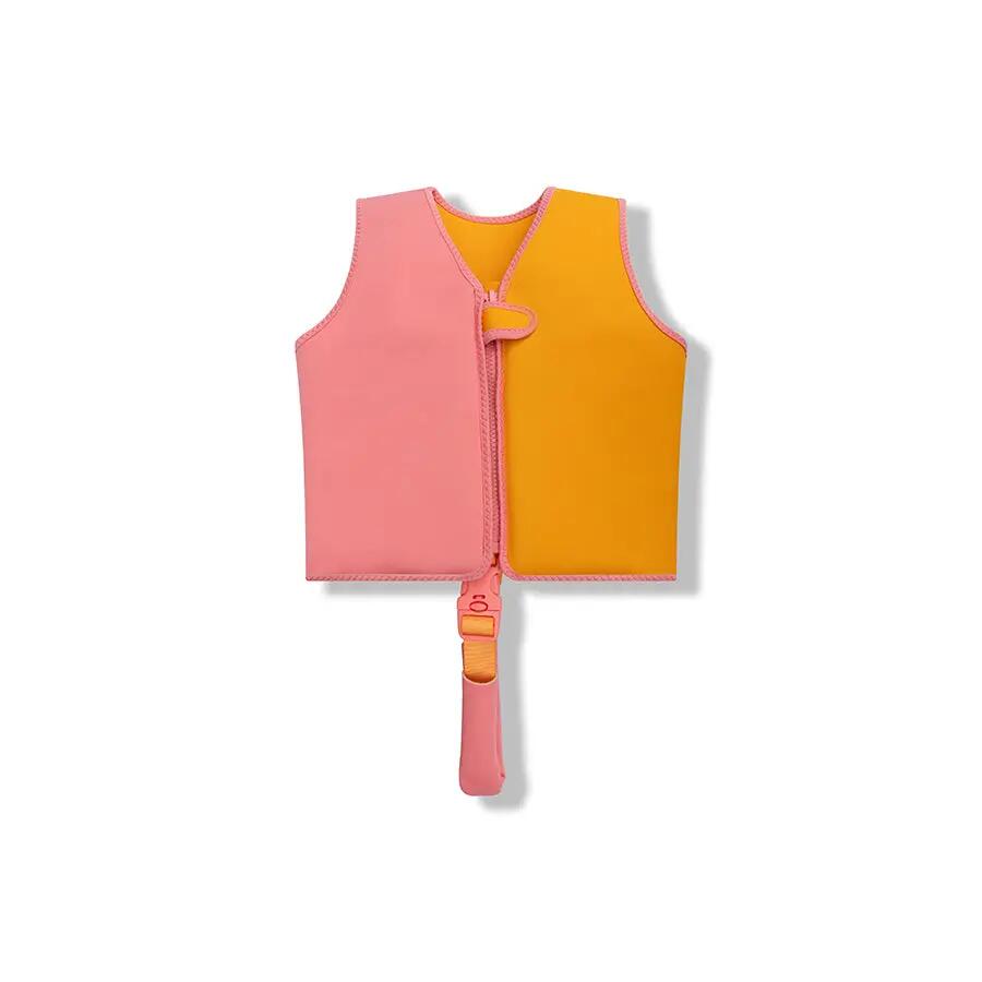 Swim Essentials Zwemvest - Oranje/roze - Vivid Clash - 3/6 Jaar 5/5