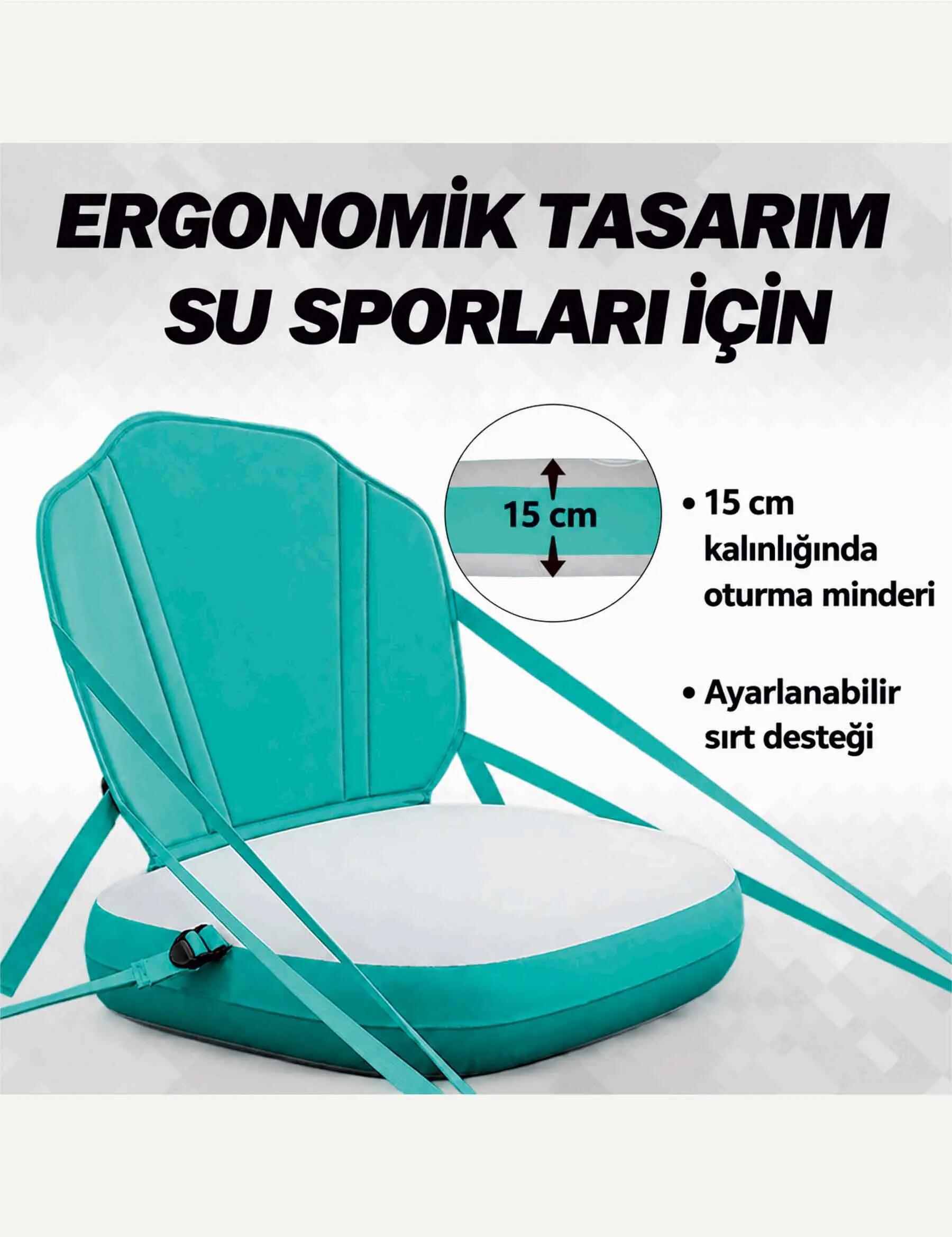 Şişme SUP Koltuğu – Paddle Board Koltuğu, Ayarlanabilir Sırt Destekli 6/6