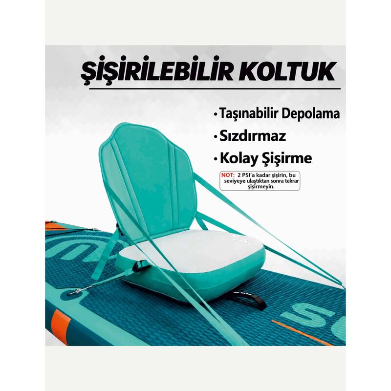 Şişme SUP Koltuğu – Paddle Board Koltuğu, Ayarlanabilir Sırt Destekli