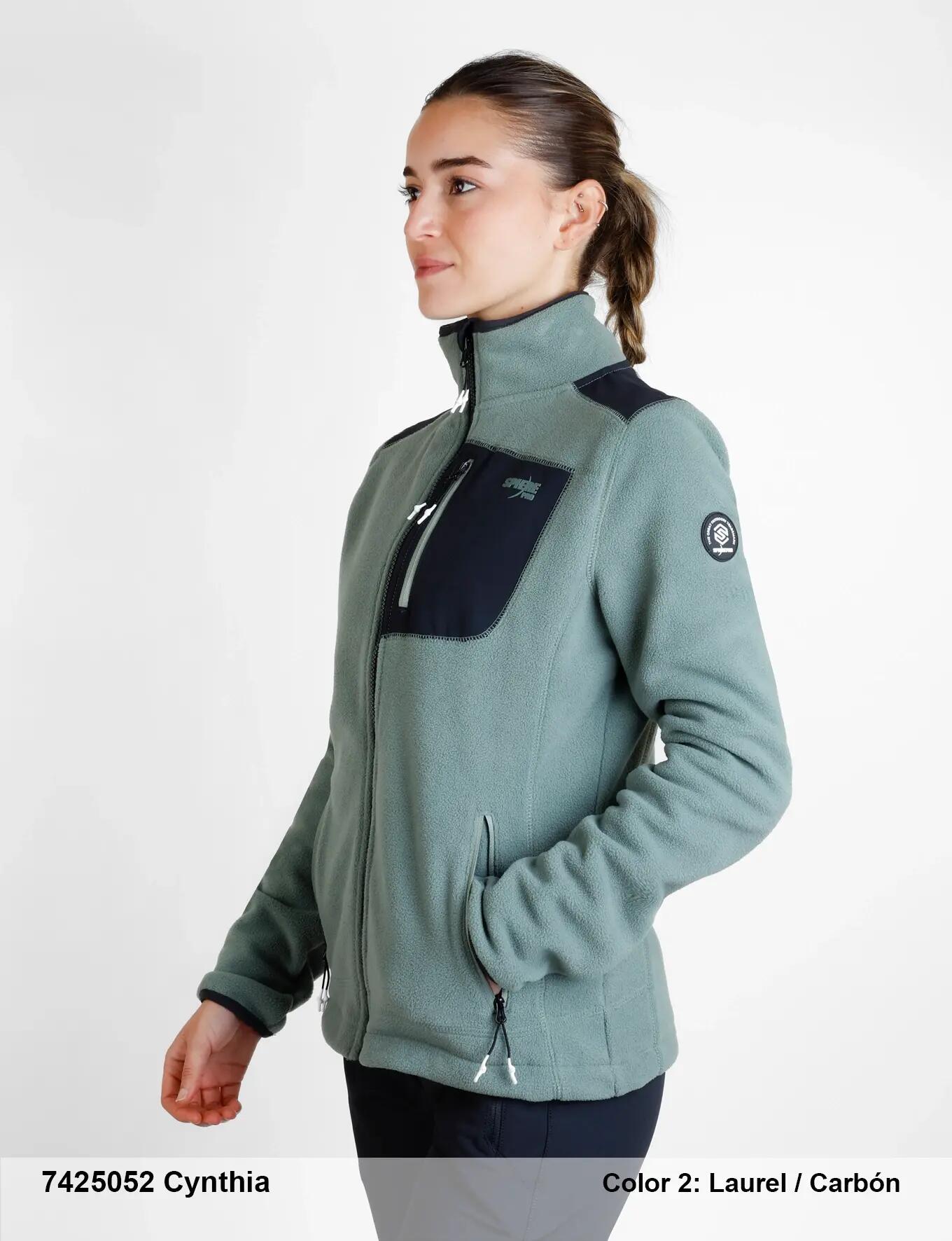 Chaqueta de trekking - Mujer - Polar - SPH Cynthia - Laurel-Charcoal 3/3
