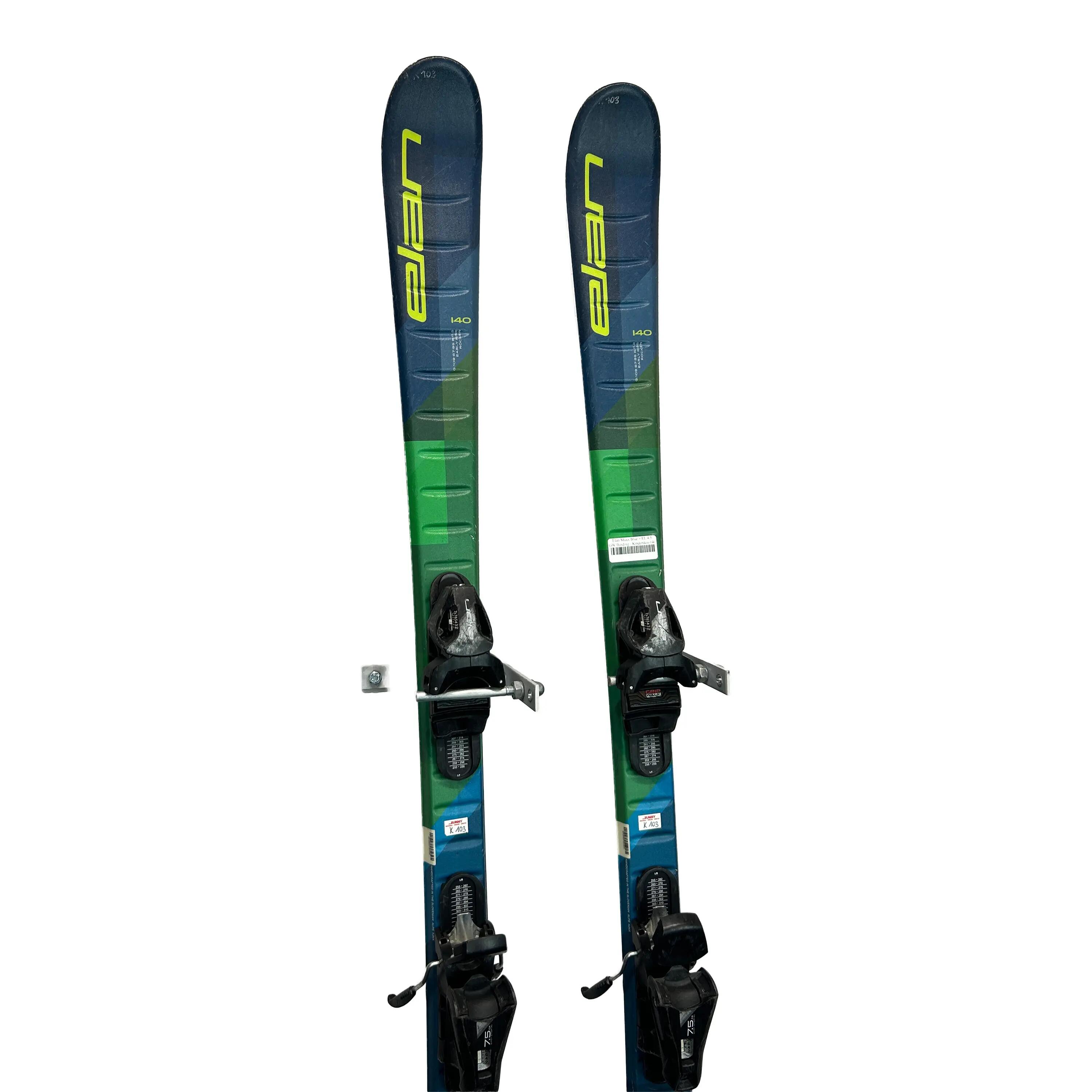 Reconditionné - Ski Elan Maxx Blue + EL 4.5 GW Binding - Kinderskis-140 5/6