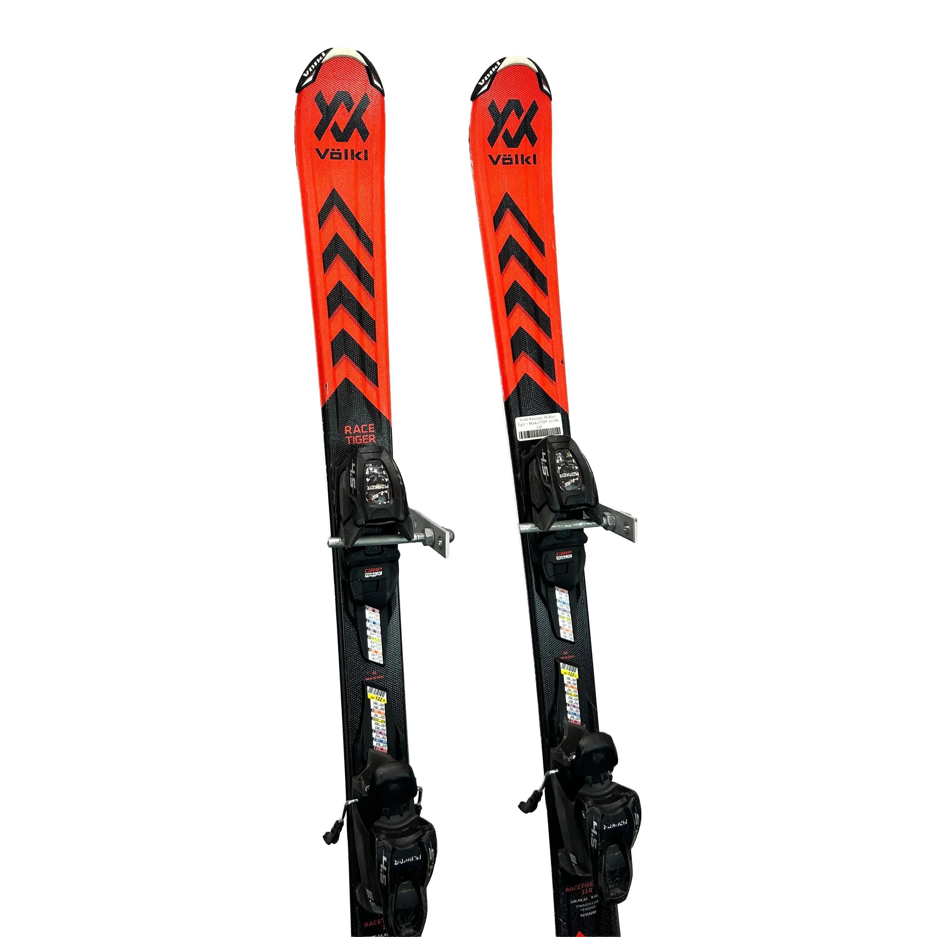 Tweedehands - Ski's Völkl Racetiger JR Race Tiger + Marker FDT 10 GW-110 5/6