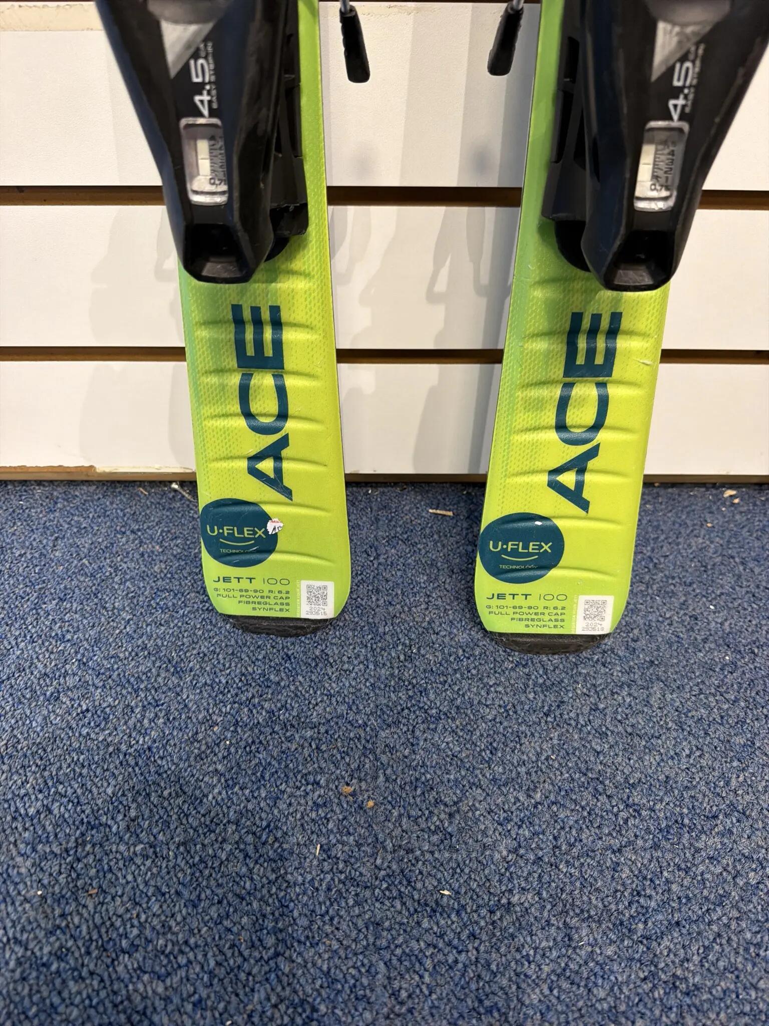 Tweedehands - Ski's Elan ACE Jett 100 Kinderskis + EL 4.5 GW Bindingen-130 3/6