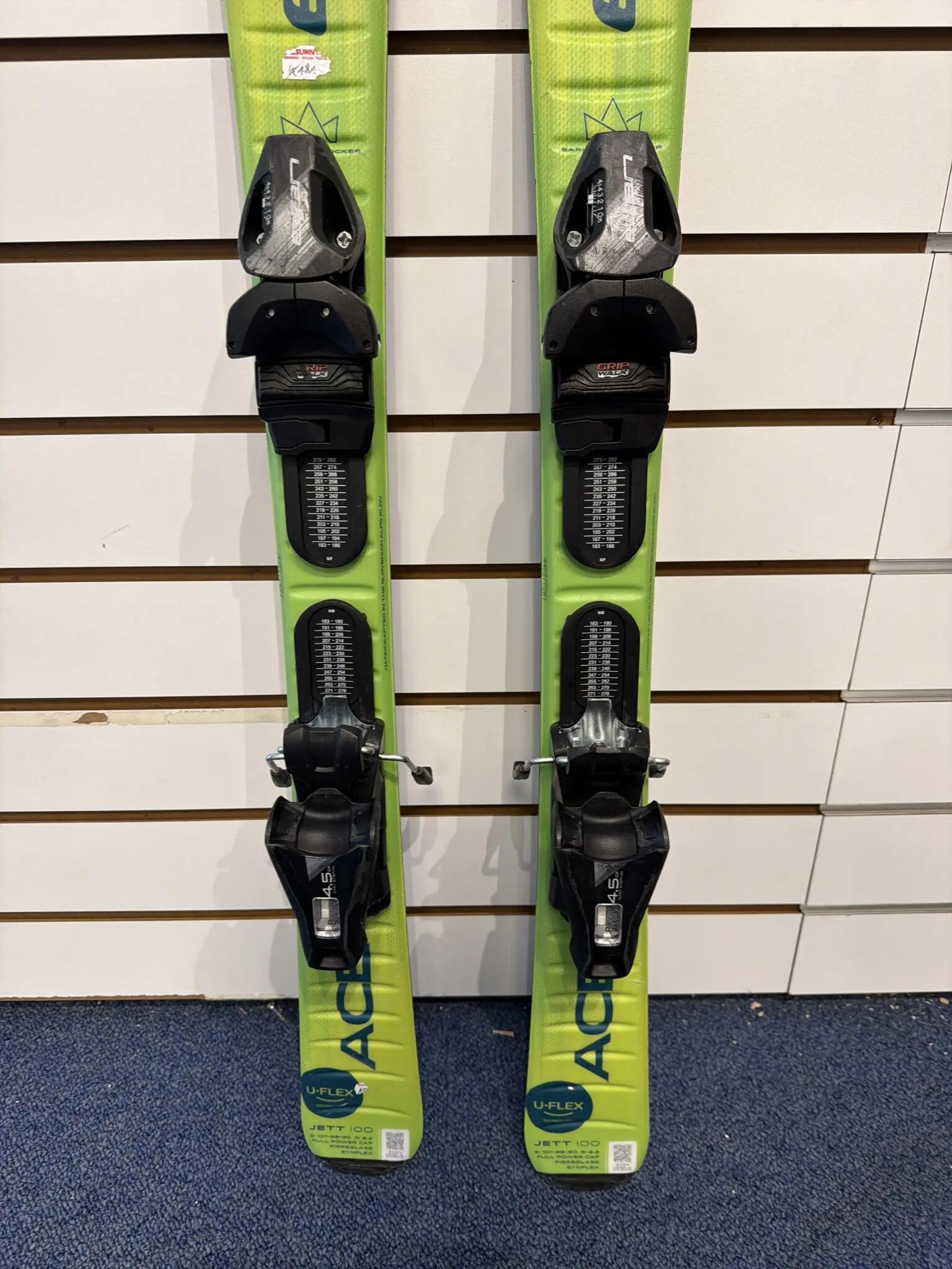 Tweedehands - Ski's Elan ACE Jett 100 Kinderskis + EL 4.5 GW Bindingen-130 2/6